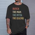 Butch The Man Myth And Legend ファニーネーム カスタマイズ可 Tシャツ 彼への贈り物