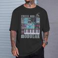 Coffee And Modular アナログシンセサイザー 波形シンセ Tシャツ 彼への贈り物