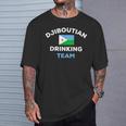 Djibouti Djiboutian Drinking Team Beer Flag Matching T-Shirt Gifts for Him