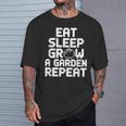 Eatleep Grow A Garden Repeat 面白い ガーデニング ゲーム Tシャツ 彼への贈り物