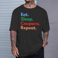 Eatleep クーポンリピート クーポンコレクター&クーポン愛好家 長袖tシャツ Tシャツ 彼への贈り物