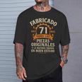 Fabricado Hace 71 Años Divertida Regalo 71 Cumpleaños Hombre Camiseta unisex Regalos para él