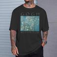 Gogh With The Flow アーモンドブロッサム ヴァン・ゴッホの絵画 Tシャツ 彼への贈り物