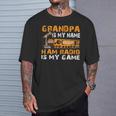 Grandpa Is My Name Ham Radio Is My Game Hamラジオ アマチュア無線 Tシャツ 彼への贈り物