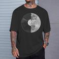 Half Mooninyl Record – Music Lover Lunar Graphic Tシャツ 彼への贈り物