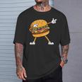 Hamburger チーズバーガー Burger Fast Food Cheeseburger Dabbing Tシャツ 彼への贈り物