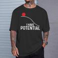 I Have Potential おもしろサイエンス物理ポテンシャルエネルギーギフト Tシャツ 彼への贈り物