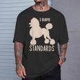 I Havetandards プードル キュート スタンダード プードル Tシャツ 彼への贈り物