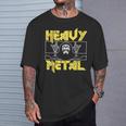 Heavy Metal Death Rock Keleton Horns Up ヘヴィメタル Tシャツ 彼への贈り物