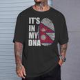 It's In My Dna ネパール ネパール国旗 指紋 Tシャツ 彼への贈り物