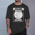 Keep Calm And Dance 面白い社交ダンスa 社交ダンサー Tシャツ 彼への贈り物