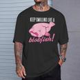 Keepmiling Like A Blobfish デザイン ブログフィッシュファン向け Tシャツ 彼への贈り物