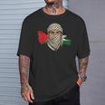 Keffiyehスカーフのパレスチナの若い男 パレスチナサポーター Tシャツ 彼への贈り物