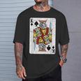 King Ofpades トランプデッキ ヴィンテージレトロスタイル Tシャツ 彼への贈り物