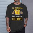 La Cerveza Forjó Este Cuerpo Beber Divertidas Cuello Camiseta unisex Regalos para él