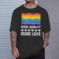 Lgbt More Equality More Lovetシャツ Lgbtq ゲイ レズビアン Lgbt Tシャツ 彼への贈り物
