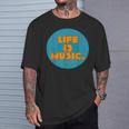 Life Is Music Tシャツ 彼への贈り物