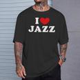 I Love Jazz 私は愛する Jazz Tシャツ 彼への贈り物