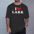 I Love Lark 私は愛する Lark Tシャツ 彼への贈り物