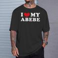 I Love My Abebe アイ・ラブ・マイ・アベベ 長袖tシャツ Tシャツ 彼への贈り物