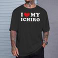 I Love My Ichiro アイ・ラブ・マイ・イチロー Tシャツ 彼への贈り物