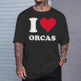 I Love Orcas Tシャツ 彼への贈り物