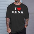 I Love Rena 私は愛する Rena Tシャツ 彼への贈り物