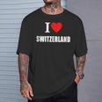 I Love Switzerland Suisse Sunshine Swiss Summer Holidays Tank Top T-Shirt Gifts for Him