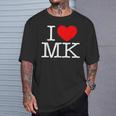 I Love ハート Mk Tシャツ 彼への贈り物