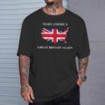 Make America Great Britain Again ドナルド・トランプ 面白いシャツ Tシャツ 彼への贈り物