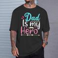 My Dad Is My Hero ギフト 父の日 クール キッズ シャツ メンズ レディース Tシャツ 彼への贈り物