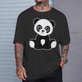 Panda Lover 幼児 女の子 男の子 トゥイーン キッズ かわいいパンダ ユース Tシャツ 彼への贈り物