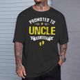 メンズ Promoted To Uncle Est 2027Oon To Be Dad Tシャツ 彼への贈り物