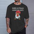 Quand Les Poules Auront Des Dents Inscription Humoristique T-Shirt Cadeaux pour lui