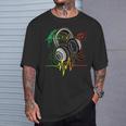 Rasta レゲエ ミュージックヘッドフォン ビンテージ Tシャツ 彼への贈り物