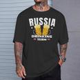 Russia Drinking Team Beer Outfit For Russians From Russia T-Shirt Gifts for Him
