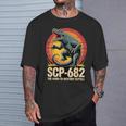 Scp-682 破壊しづらい爬虫類モンスターcpファンデーション Tシャツ 彼への贈り物
