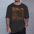 Shrimp And Grits Nutrition Facts Label Calories Protein Food Tシャツ 彼への贈り物