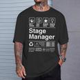 Stage Manager Description Label Tシャツ 彼への贈り物
