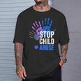 Stop Child Abuse 児童虐待をやめなさい Tシャツ 彼への贈り物