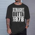 Straight Outta 1978 Womenintage 1978 Birth Of Birthday Tシャツ 彼への贈り物