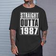 Straight Outta 1987 Womenintage 1987 Birth Of Birthday Tシャツ 彼への贈り物