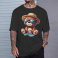 Summeribes テディベア 完璧な夏プリント Tシャツ 彼への贈り物