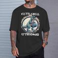 T-Rex ケトルベル ワークアウト バーピー トレーニング ケトルベル Tシャツ 彼への贈り物
