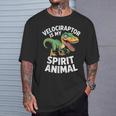 Velociraptor Is My Spirit Animal For Dino Enthusiasts T-Shirt Gifts for Him