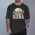 Vintage Baseball Mama Game Day Baseball Season Sports Mom T-Shirt Gifts for Him