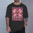 Virginia Arco De Coqueta Con Nombre Estético Para Es Y Niñas Camiseta unisex Regalos para él