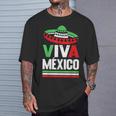 Viva Mexico 帽子デザイン メキシコ国旗カラー メキシコ人向け Tシャツ 彼への贈り物