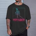 Voyager 宇宙探査機 宇宙船 太陽系 天文学 Tシャツ 彼への贈り物