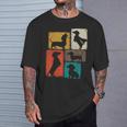 Weenie Vintage Collage Dachshund Dad Mom God Lover T-Shirt Gifts for Him
